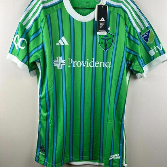 2024/25 Seattle Sounders FC Authentic Jersey  Men's Size L Adidas MLS HZ6188 - Picture 1 of 8